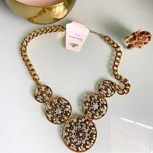 Chrome & Crystal Necklace